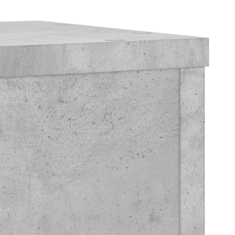 vidaXL 2 db betonszürke szerelt fa növénytartó állvány 25 x 25 x 80 cm