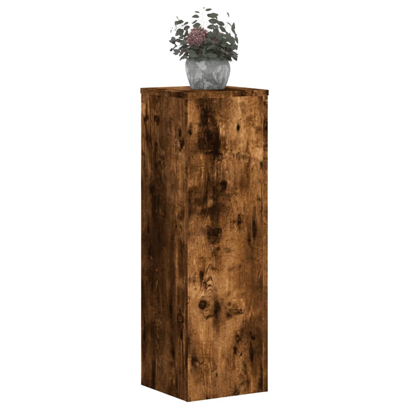 vidaXL 2 db füstös tölgy szerelt fa növénytartó állvány 25 x 25 x 80cm