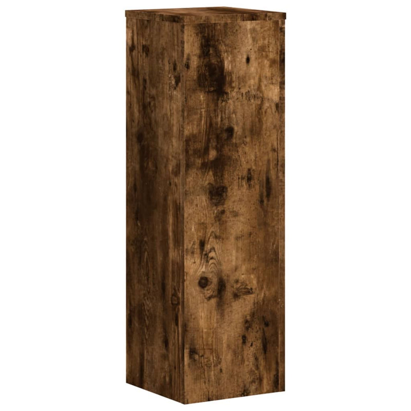 vidaXL 2 db füstös tölgy szerelt fa növénytartó állvány 25 x 25 x 80cm