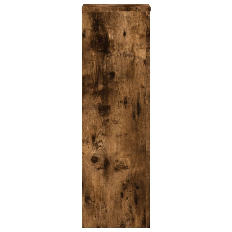 vidaXL 2 db füstös tölgy szerelt fa növénytartó állvány 25 x 25 x 80cm
