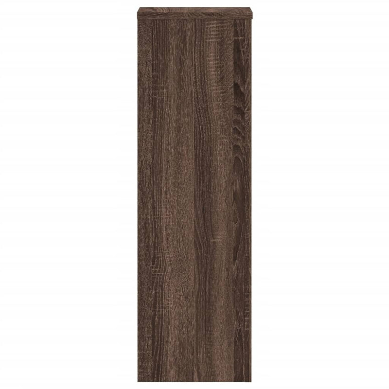 vidaXL 2 db barna tölgy szerelt fa növénytartó állvány 25 x 25 x 80 cm