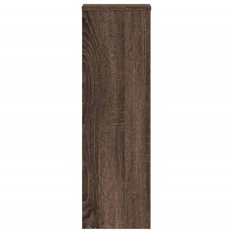 vidaXL 2 db barna tölgy szerelt fa növénytartó állvány 25 x 25 x 80 cm