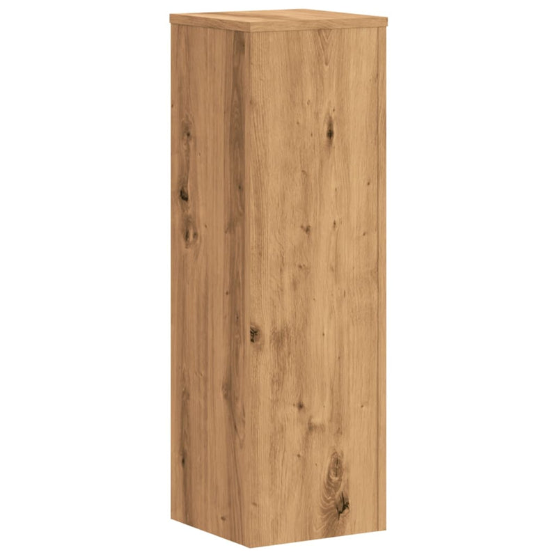 vidaXL 2 db kézműves tölgy szerelt fa növénytartó állvány 25x25x80 cm