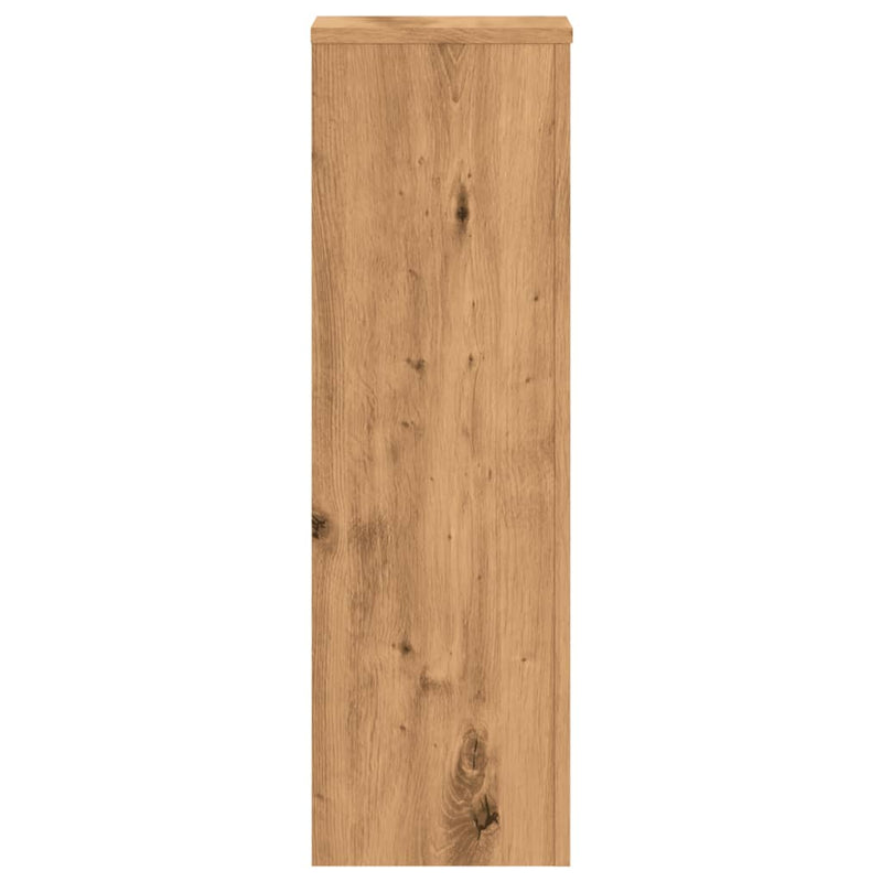 vidaXL 2 db kézműves tölgy szerelt fa növénytartó állvány 25x25x80 cm