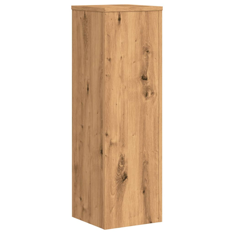 vidaXL 2 db kézműves tölgy szerelt fa növénytartó állvány 25x25x80 cm