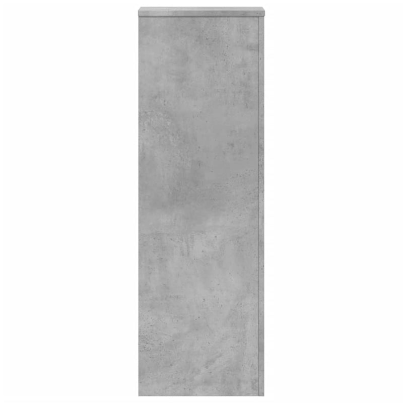 vidaXL betonszürke szerelt fa növényállvány 33 x 33 x 100 cm