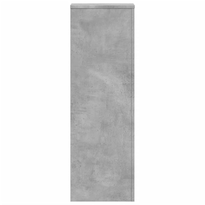 vidaXL betonszürke szerelt fa növényállvány 33 x 33 x 100 cm