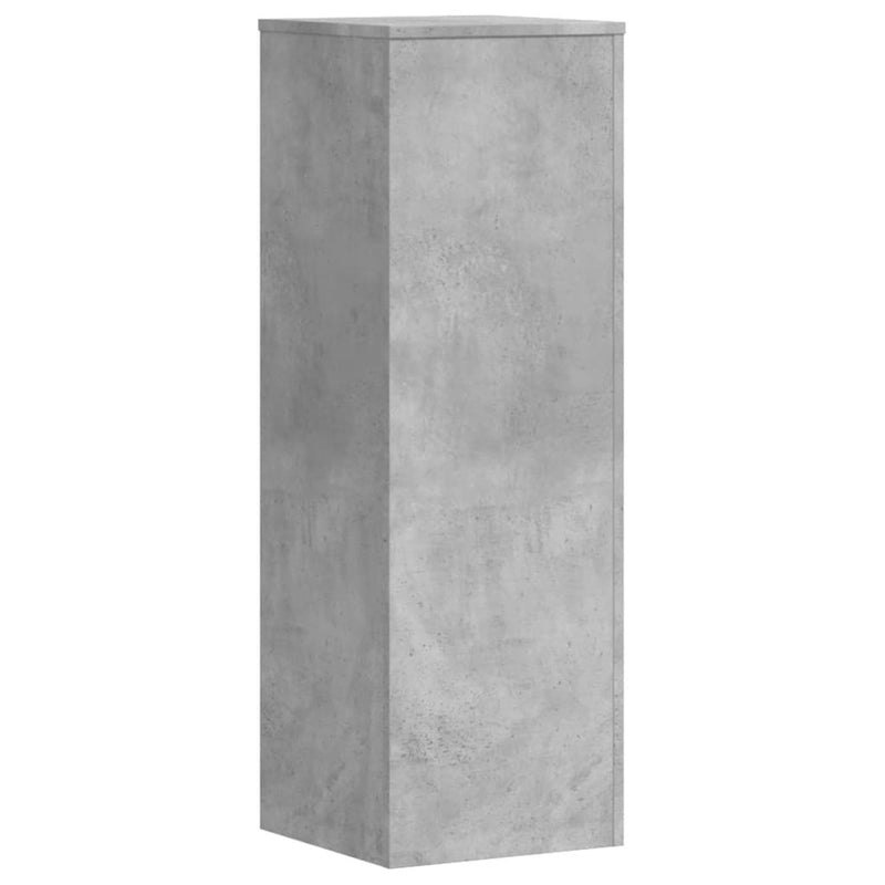 vidaXL betonszürke szerelt fa növényállvány 33 x 33 x 100 cm