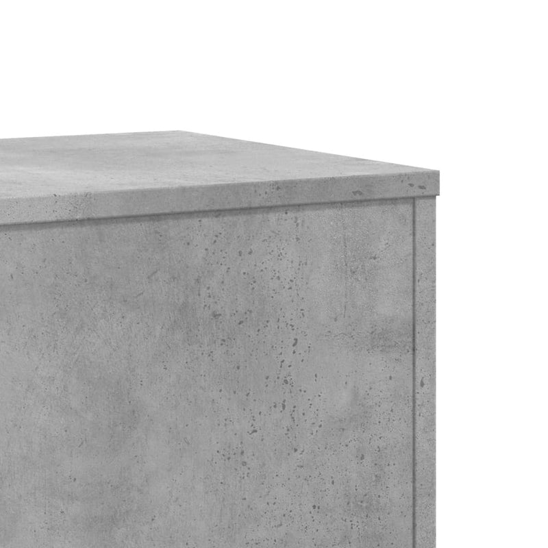 vidaXL betonszürke szerelt fa növényállvány 33 x 33 x 100 cm