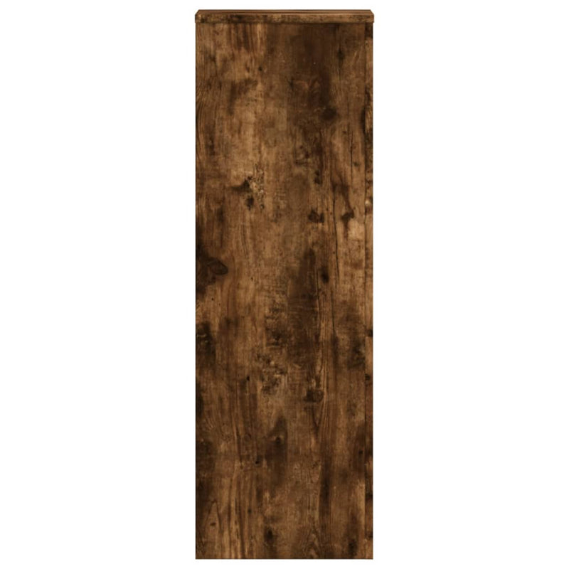 vidaXL füstös tölgy színű szerelt fa növényállvány 33 x 33 x 100 cm