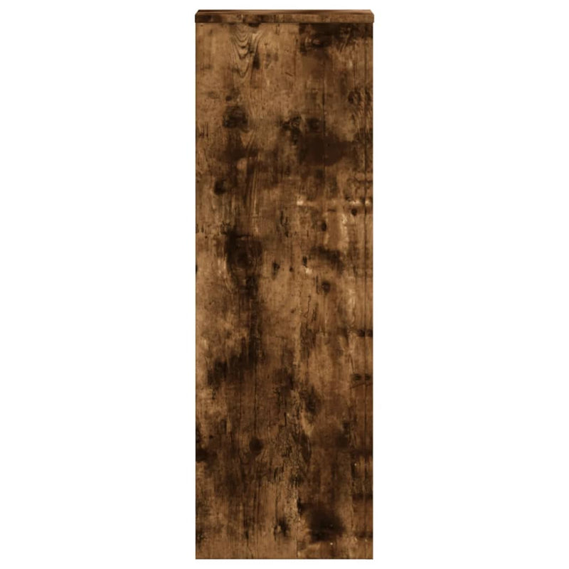 vidaXL füstös tölgy színű szerelt fa növényállvány 33 x 33 x 100 cm