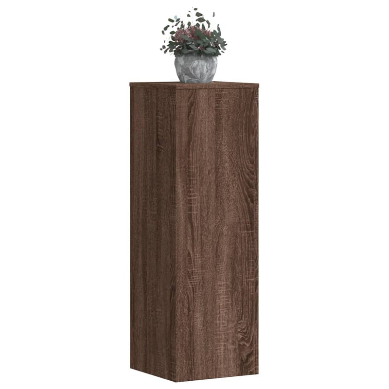 vidaXL barna tölgy színű szerelt fa növényállvány 33 x 33 x 100 cm