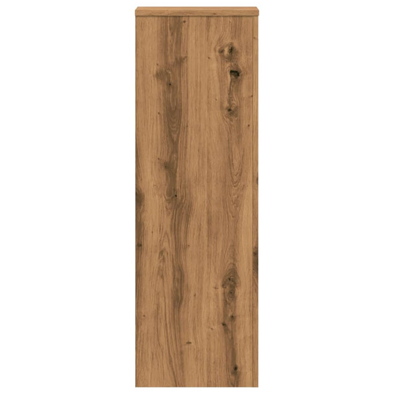 vidaXL kézműves tölgy színű szerelt fa növényállvány 33 x 33 x 100 cm