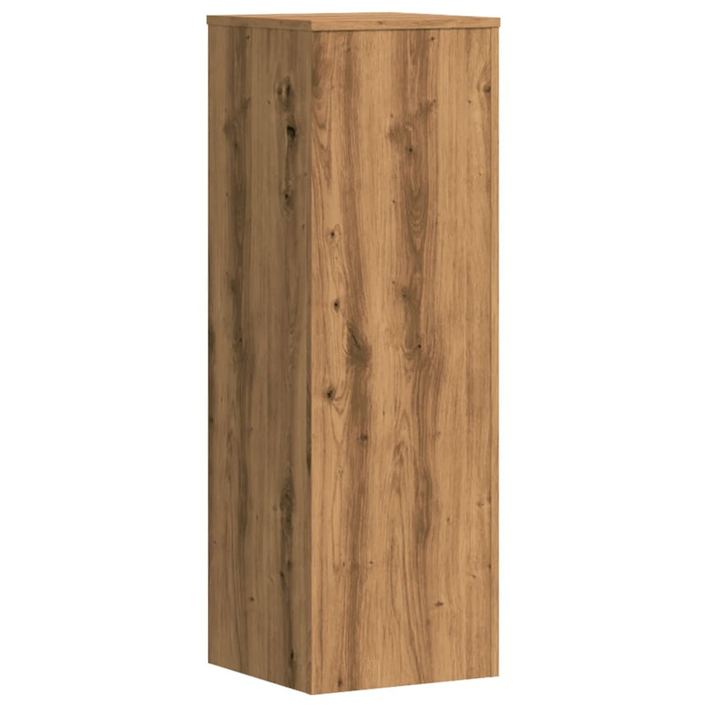 vidaXL kézműves tölgy színű szerelt fa növényállvány 33 x 33 x 100 cm