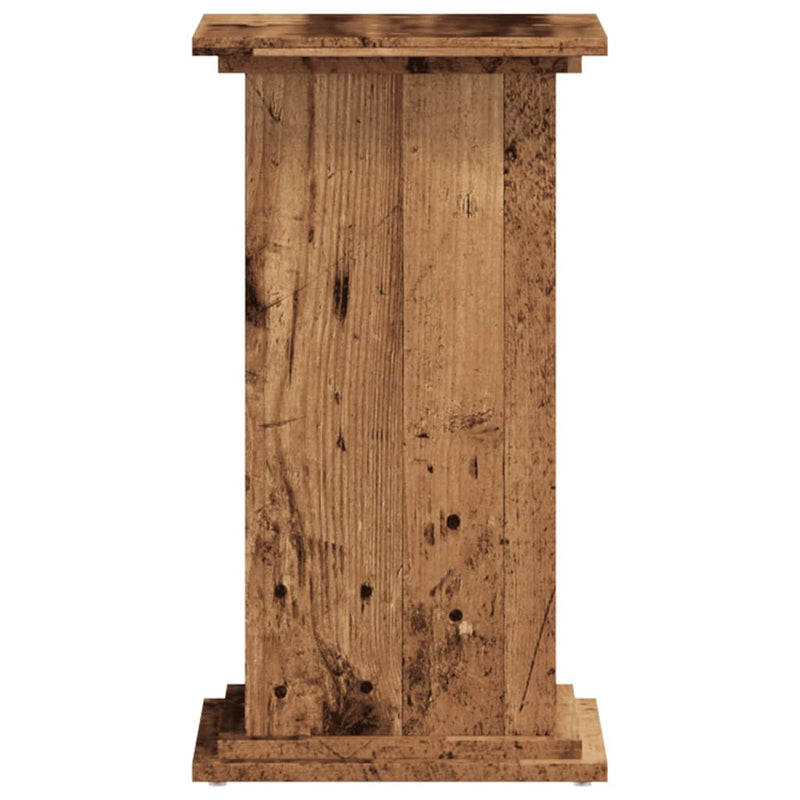 vidaXL antik fa színű szerelt fa növényállvány 33 x 33 x 60 cm