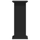 vidaXL fekete szerelt fa növényállvány 33 x 33 x 80 cm