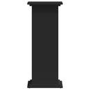 vidaXL fekete szerelt fa növényállvány 33 x 33 x 80 cm