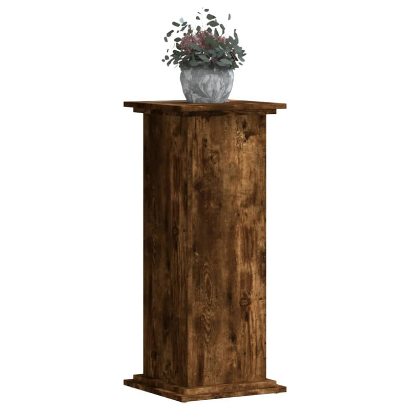 vidaXL füstös tölgy színű szerelt fa növényállvány 33 x 33 x 80 cm