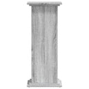 vidaXL szürke sonoma színű szerelt fa növényállvány 33 x 33 x 80 cm