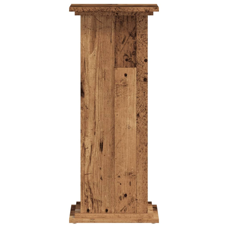vidaXL antik fa színű szerelt fa növényállvány 33 x 33 x 80 cm