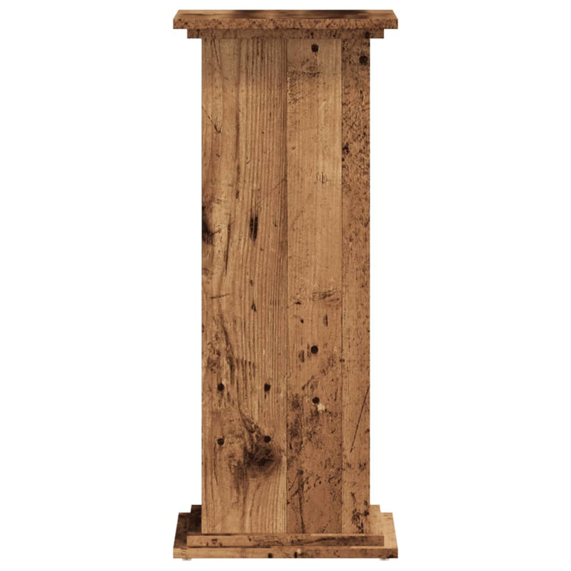 vidaXL antik fa színű szerelt fa növényállvány 33 x 33 x 80 cm