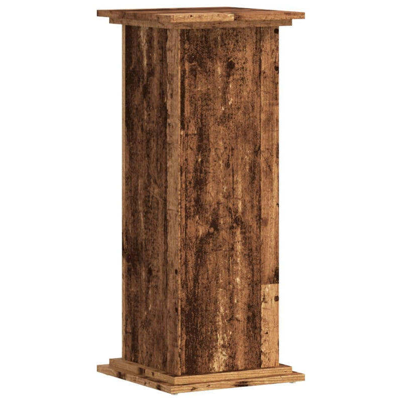 vidaXL antik fa színű szerelt fa növényállvány 33 x 33 x 80 cm