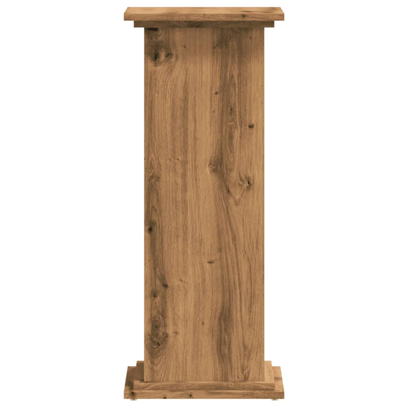 vidaXL kézműves tölgy színű szerelt fa növényállvány 33 x 33 x 80 cm