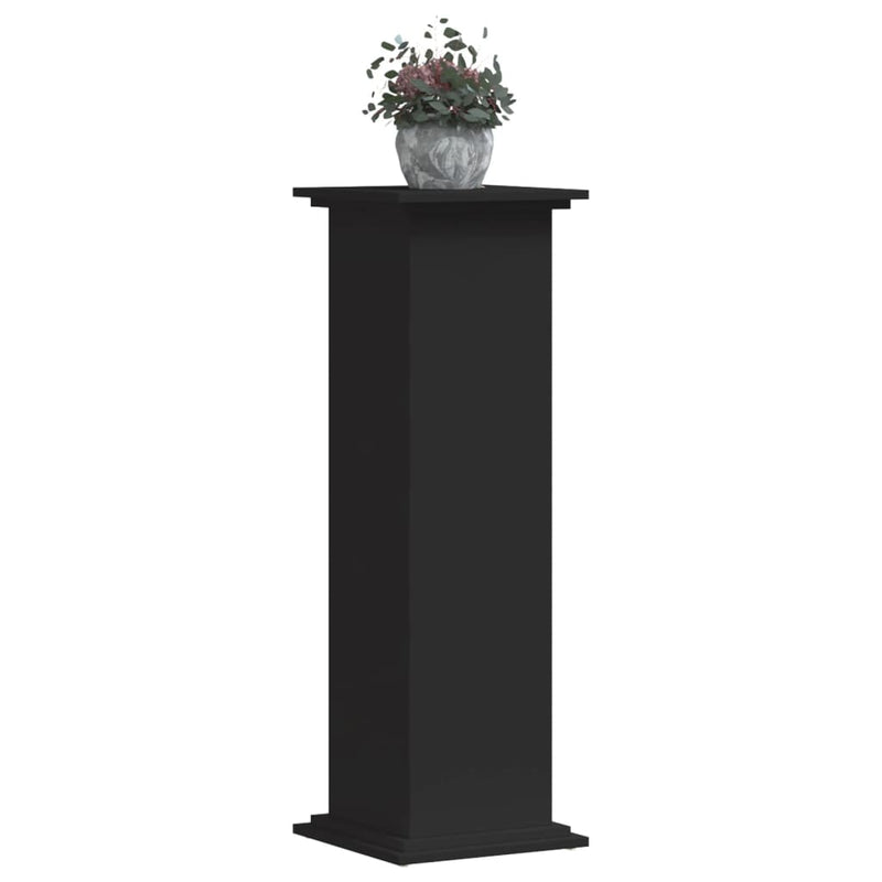 vidaXL fekete szerelt fa növényállvány 33 x 33 x 100 cm