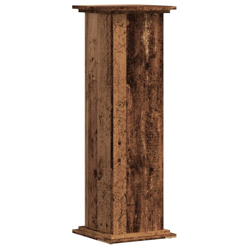 vidaXL antik fa színű szerelt fa növényállvány 33 x 33 x 100 cm