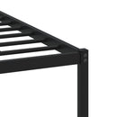vidaXL füstös tölgy színű fém ágykeret matrac nélkül 107 x 203 cm