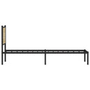 vidaXL sonoma tölgy színű fém ágykeret matrac nélkül 80 x 200 cm