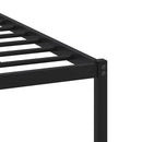 vidaXL sonoma tölgy színű fém ágykeret matrac nélkül 100 x 190 cm