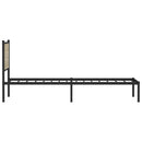 vidaXL sonoma tölgy színű fém ágykeret matrac nélkül 100 x 200 cm