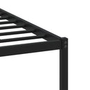 vidaXL sonoma tölgyszínű fém ágykeret matrac nélkül 160 x 200 cm