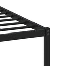 vidaXL sonoma tölgy színű fém ágykeret matrac nélkül 193 x 203 cm