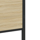 vidaXL sonoma tölgy színű fém ágykeret matrac nélkül 100 x 200 cm