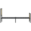 vidaXL sonoma tölgy színű fém ágykeret matrac nélkül 107 x 203 cm