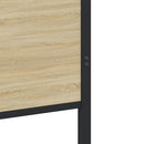 vidaXL sonoma tölgy színű fém ágykeret matrac nélkül 120 x 190 cm