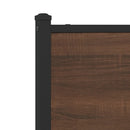 vidaXL barna tölgy színű fém ágykeret matrac nélkül 80 x 200 cm