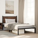 vidaXL barna tölgy színű fém ágykeret matrac nélkül 107 x 203 cm