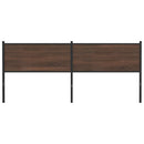 vidaXL barna tölgy színű szerelt fa és acél fejtámla 190 cm