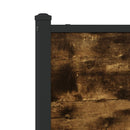 vidaXL füstös tölgy színű fém ágykeret matrac nélkül 150 x 200 cm