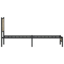vidaXL sonoma tölgy színű fém ágykeret matrac nélkül 80 x 200 cm