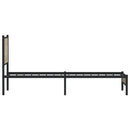 vidaXL sonoma tölgy színű fém ágykeret matrac nélkül 90 x 190 cm