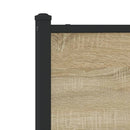vidaXL sonoma tölgy színű fém ágykeret matrac nélkül 137 x 190 cm