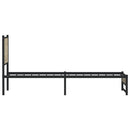 vidaXL sonoma tölgy színű fém ágykeret matrac nélkül 80 x 200 cm