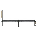 vidaXL sonoma tölgy színű fém ágykeret matrac nélkül 90 x 190 cm