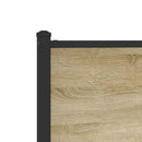 vidaXL sonoma tölgy színű fém ágykeret matrac nélkül 120 x 200 cm