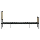 vidaXL sonoma tölgy színű fém ágykeret matrac nélkül 140 x 190 cm