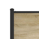 vidaXL sonoma tölgy színű fém ágykeret matrac nélkül 140 x 190 cm
